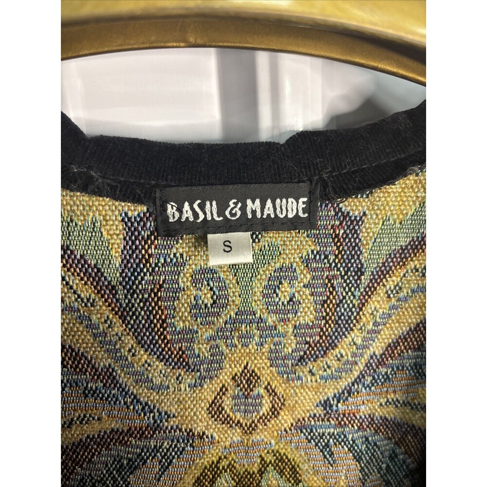Anthropologie Basil & Maude Long Gypsy Boho Duster Size Small EUC - Picture 2 of 9